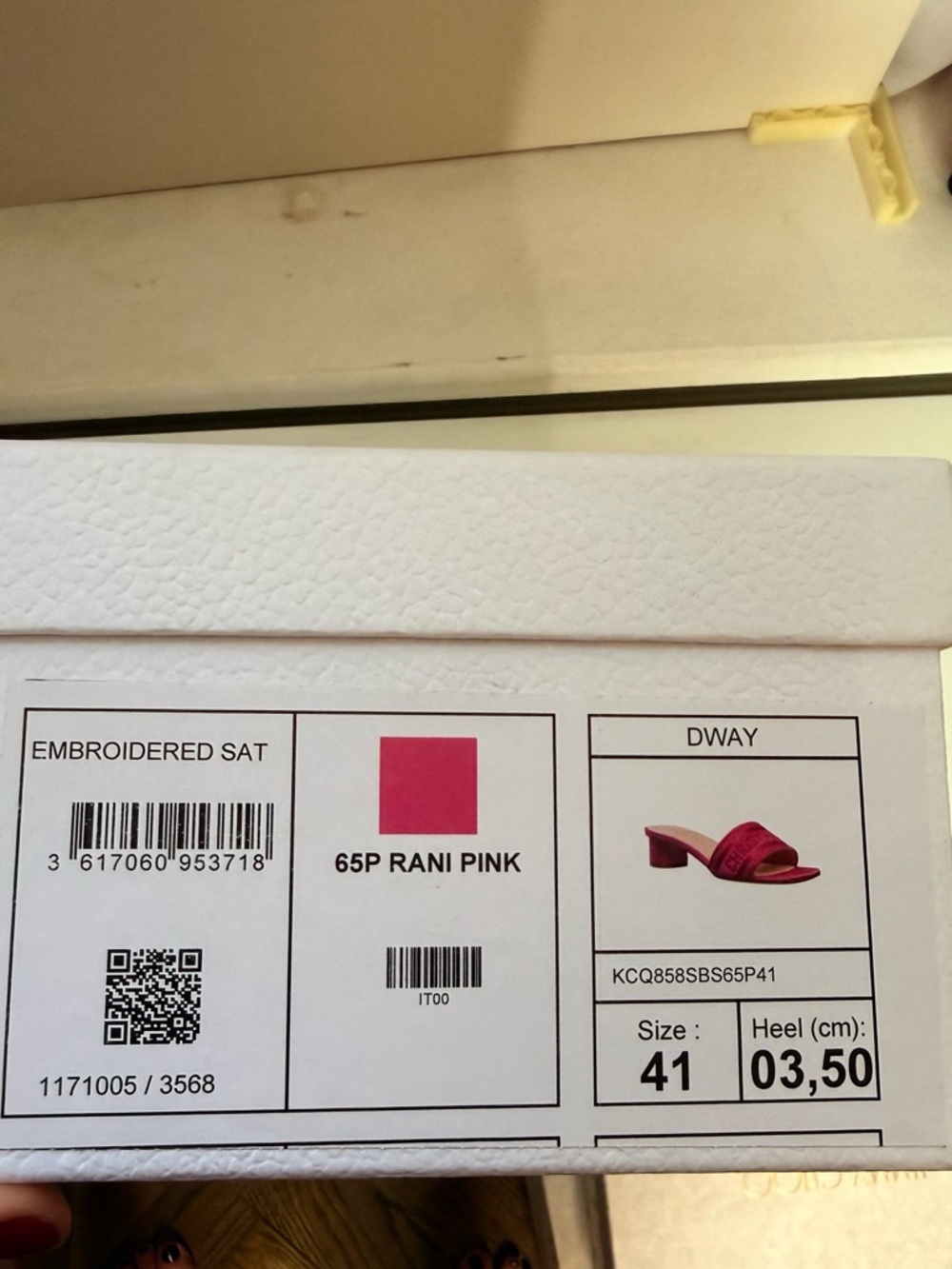 Christian Dior Dway Slide Sandals Rani Pink Satin Heeled Resort Vacation 41 NWT - Picture 10 of 10